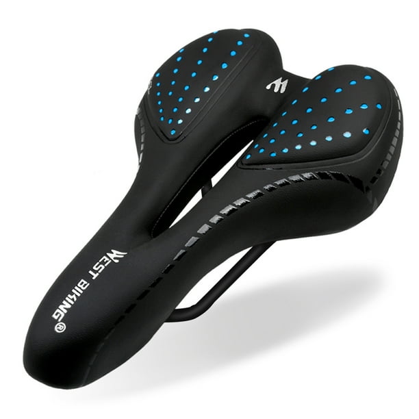 MTB Road Bike PU Leather Breathable Hollow Bicycle Saddle Seat Cushion Bike Seat